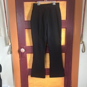 Vintage Black Wool Blend Flared Ski Pants